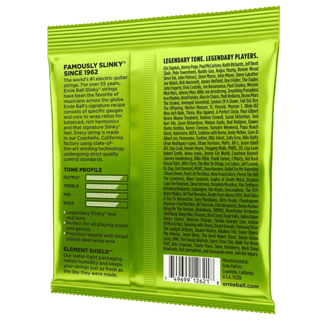 AA - Encordoamento Ernie Ball Guitarra Regular Slink 010