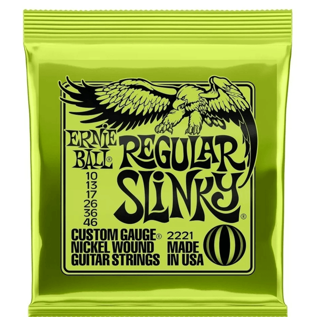 AA - Encordoamento Ernie Ball Guitarra Regular Slink 010