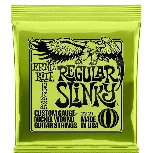 AA - Encordoamento Ernie Ball Guitarra Regular Slink 010